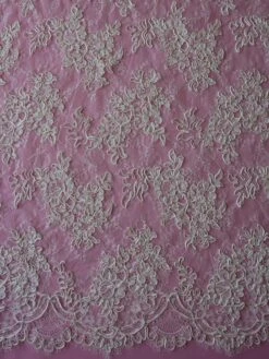 Ivory Corded Lace – Meredith -Bridal Fabric Shop ivory corded lace meredith