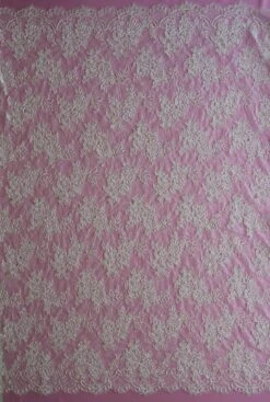 Ivory Corded Lace – Meredith -Bridal Fabric Shop ivory corded lace meredith full width