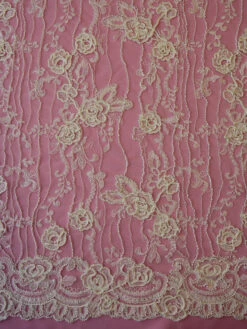 Ivory Corded And Beaded Lace – Rochelle 15 Ivory Corded And Beaded Lace – Rochelle -Bridal Fabric Shop ivory corded lace rochelle