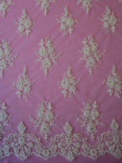 Ivory Beaded Lace - Sophia 11 Ivory Beaded Lace - Sophia -Bridal Fabric Shop ivory corded lace sophia