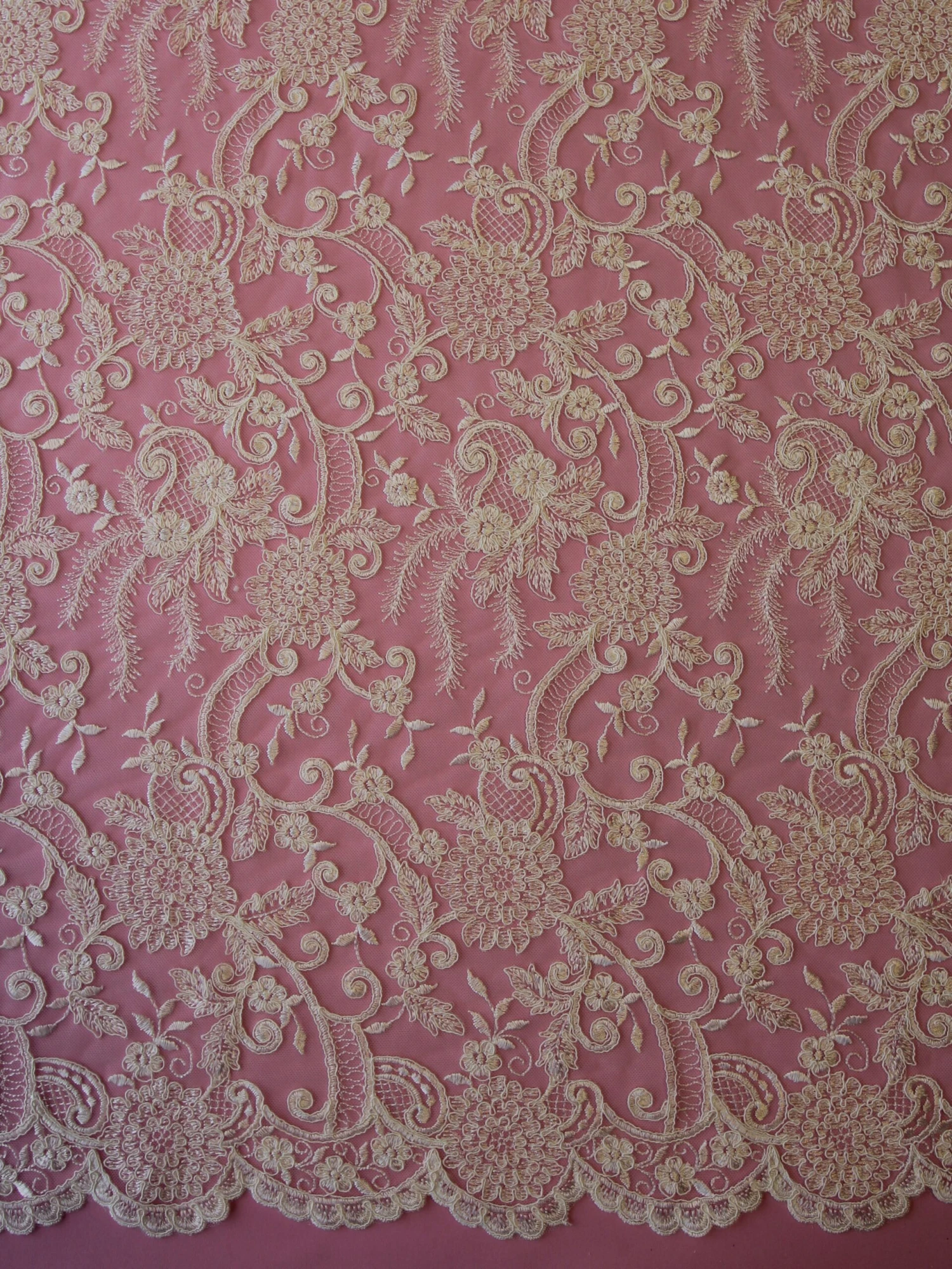 Ivory Corded Lace - Vanessa 10 Ivory Corded Lace - Vanessa - Image 10