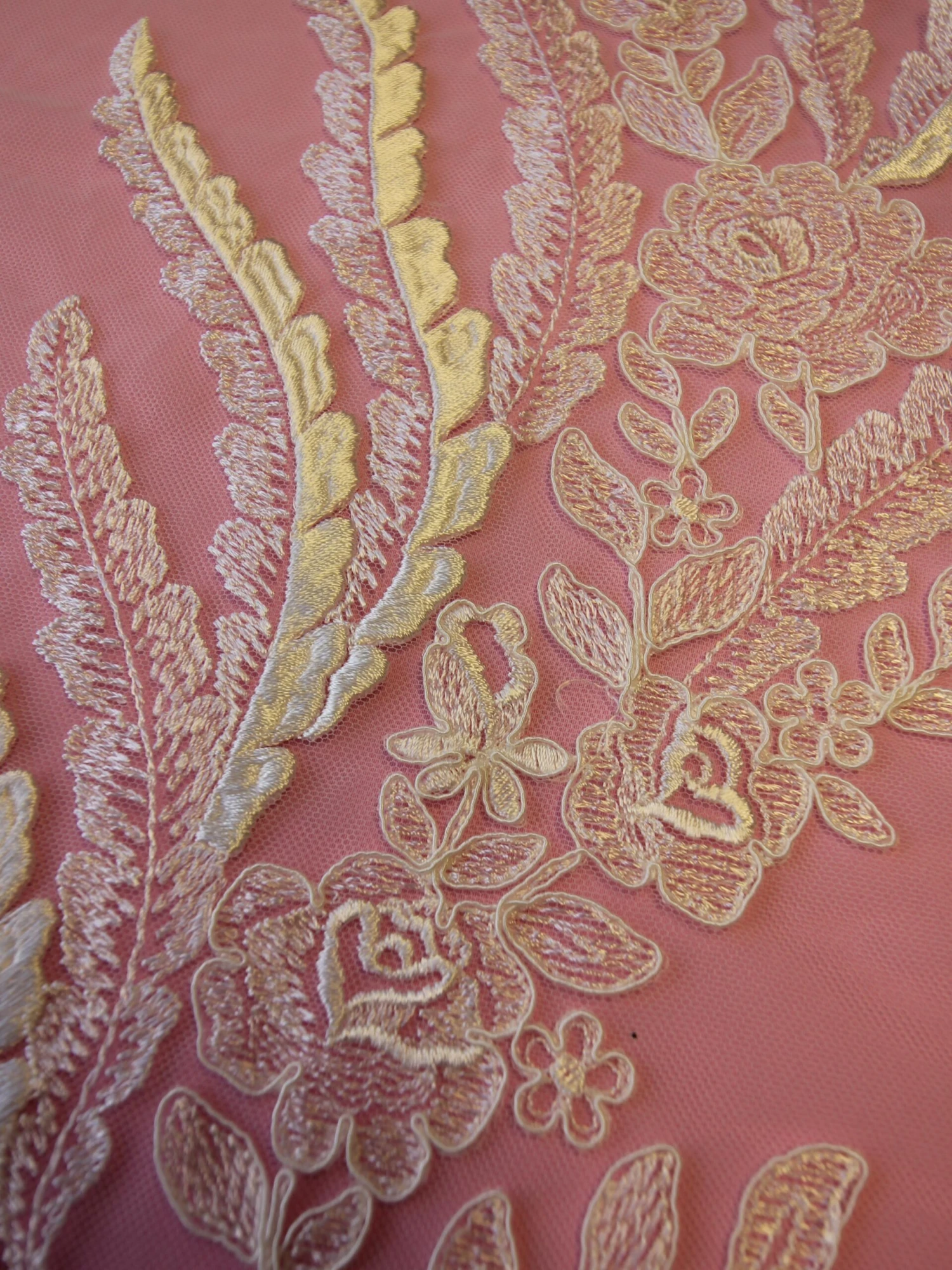 Ivory Embroidered Lace - Willow 6 Ivory Embroidered Lace - Willow - Image 6