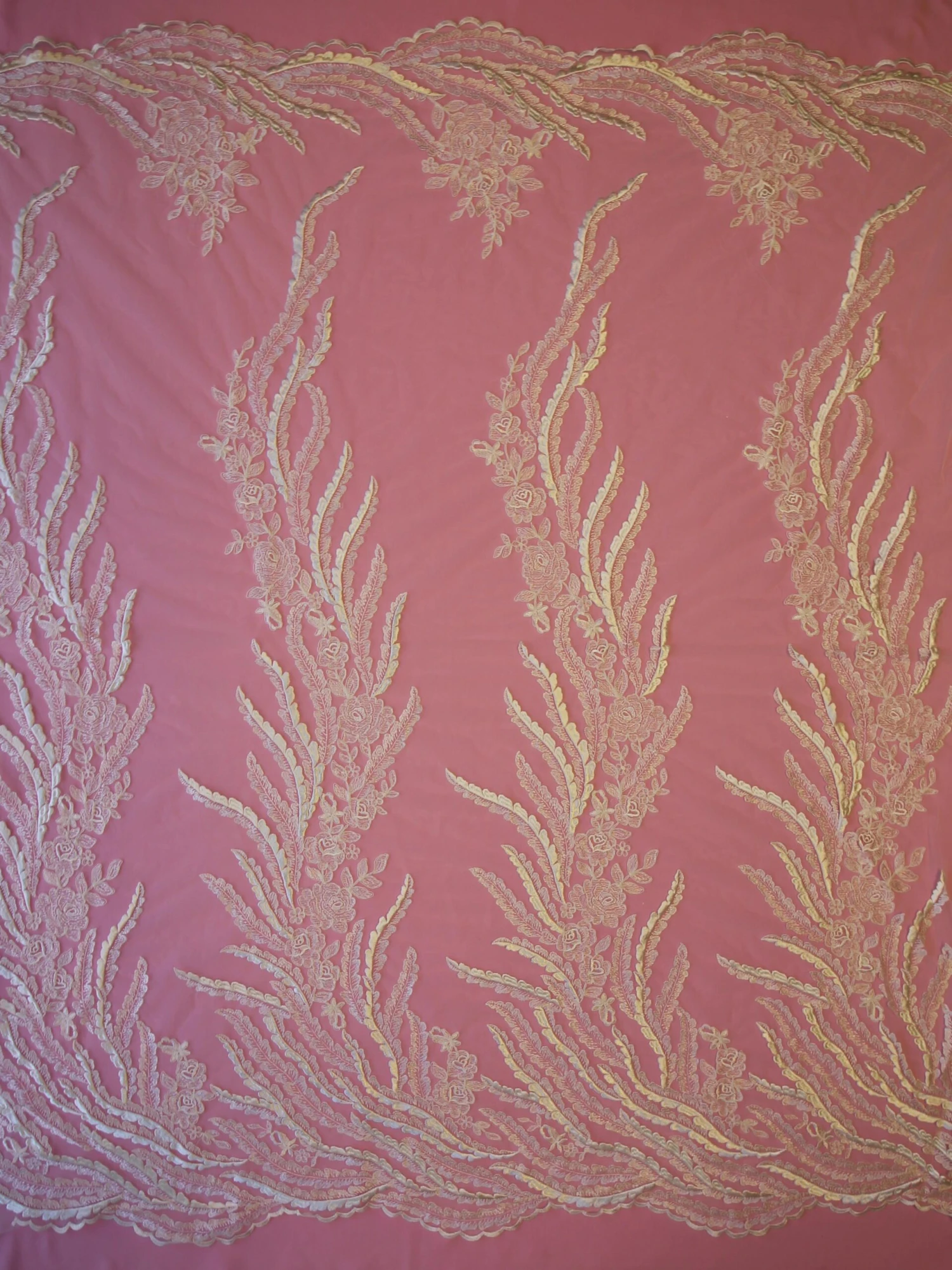 Ivory Embroidered Lace - Willow 5 Ivory Embroidered Lace - Willow - Image 5