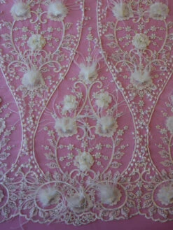 Ivory Beaded Lace - Faye -Bridal Fabric Shop ivory feather lace faye