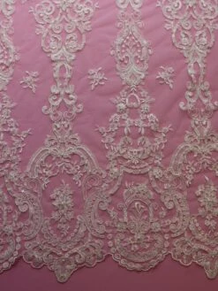 Ivory Beaded Lace - Bella -Bridal Fabric Shop ivory lace bella