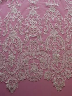 Ivory Beaded Lace - Bella -Bridal Fabric Shop ivory lace bella top