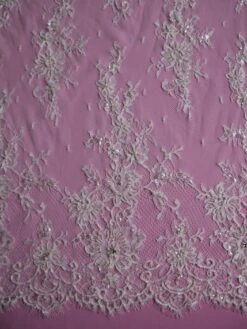 Ivory Beaded Lace – Valerie 14 Ivory Beaded Lace – Valerie -Bridal Fabric Shop ivory lace valerie