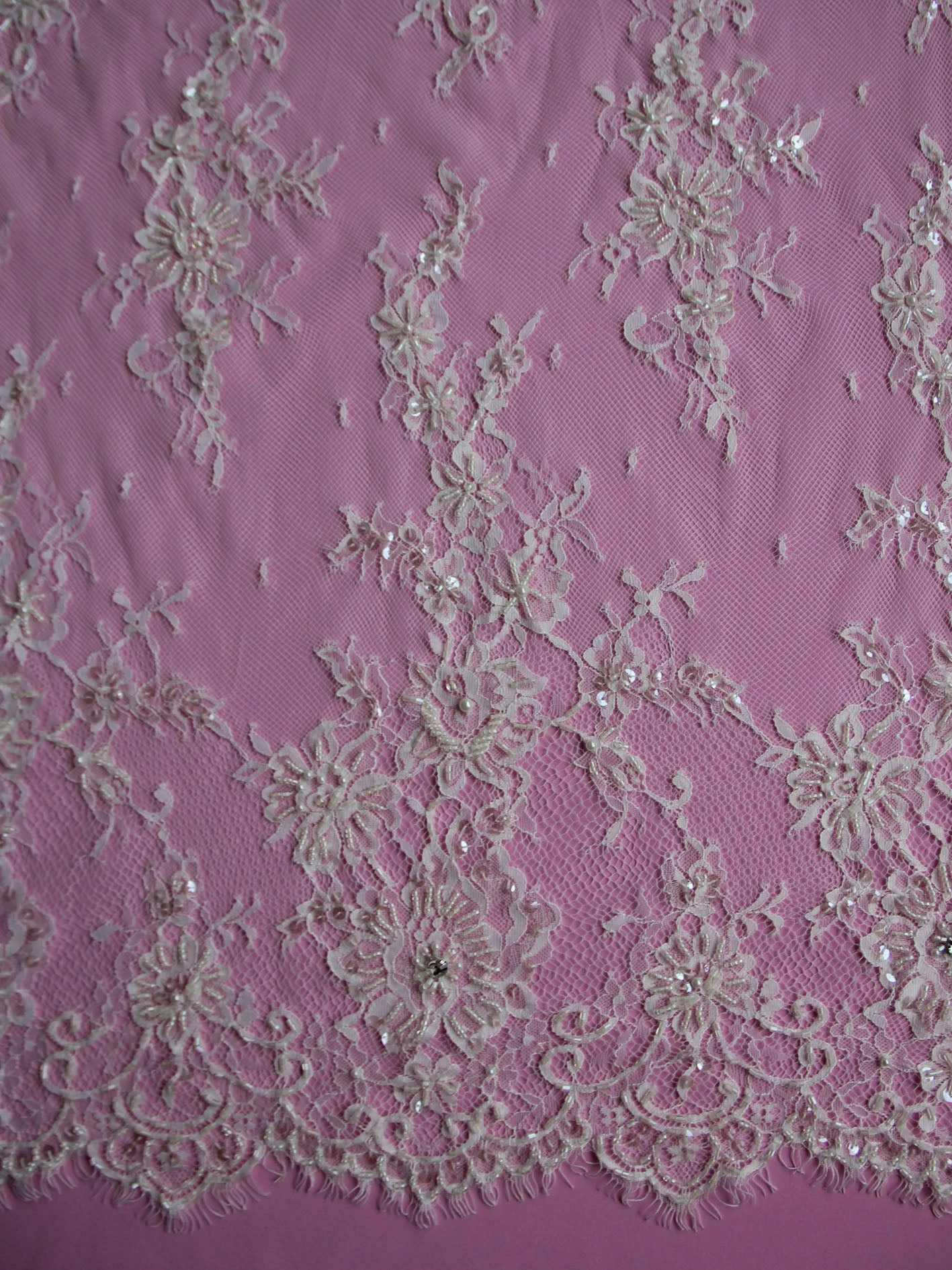 Ivory Beaded Lace – Valerie 6 Ivory Beaded Lace – Valerie - Image 6