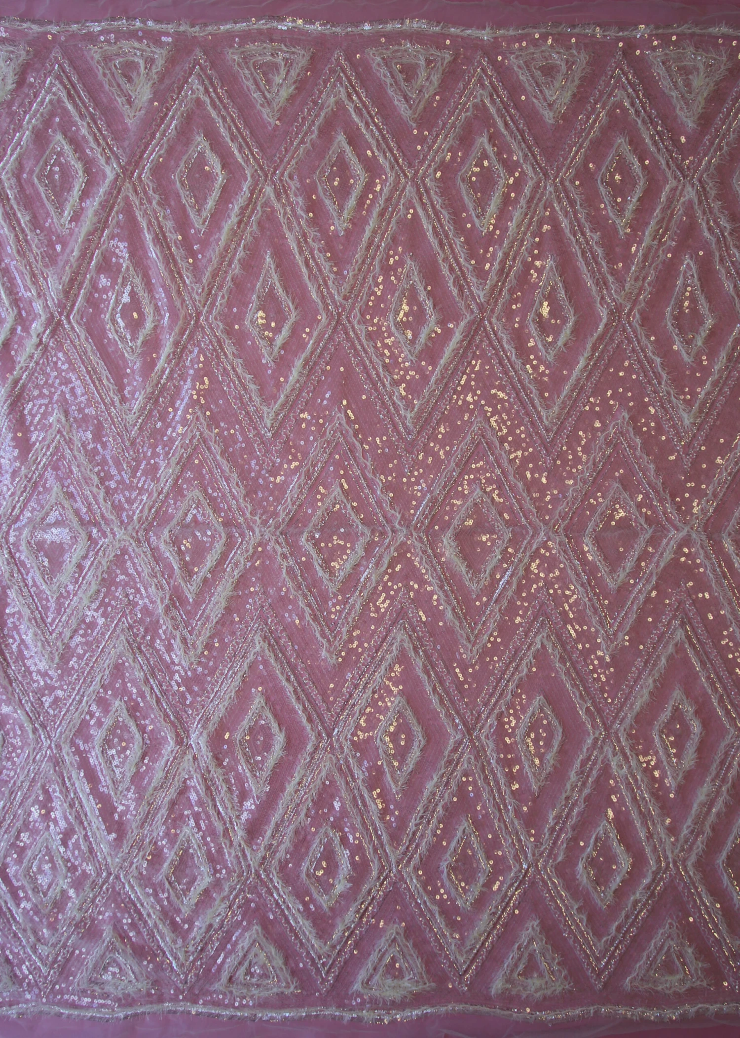 Ivory Sequinned Lace - Anya 3 Ivory Sequinned Lace - Anya - Image 3