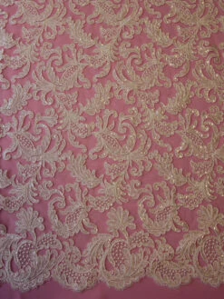 Ivory Corded Lace - Hermione -Bridal Fabric Shop ivory sequinned lace hermione