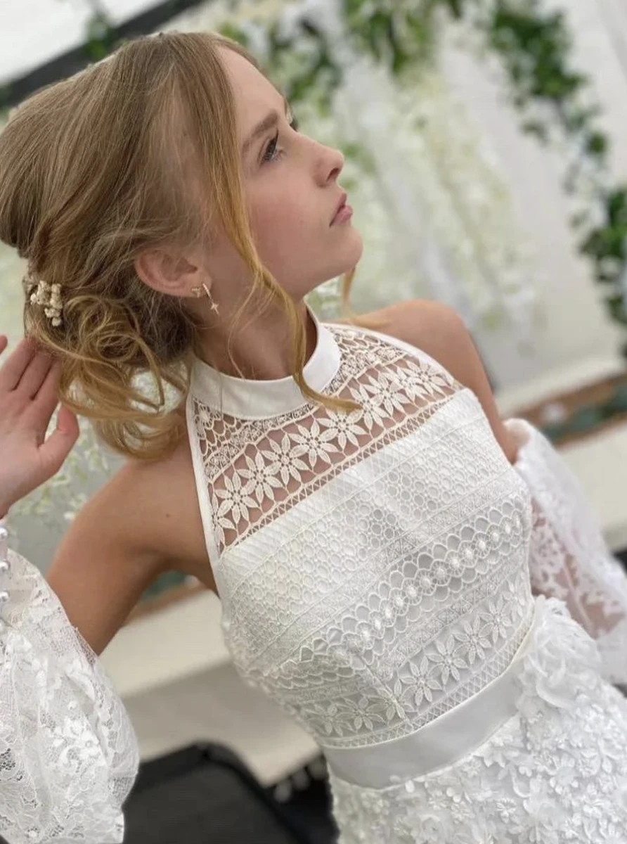 Ivory Guipure Lace - Gretel 10 Ivory Guipure Lace - Gretel - Image 10