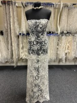 Ivory Beaded Lace - Halle