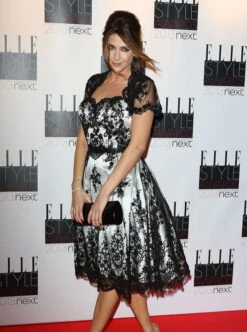 Black Beaded And Corded Lace - Alexandra -Bridal Fabric Shop lisa snowdon elle awards dress uses alexandra