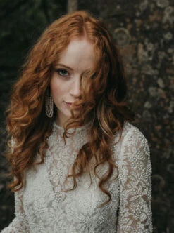 White Beaded Lace - Lucille -Bridal Fabric Shop lucille3