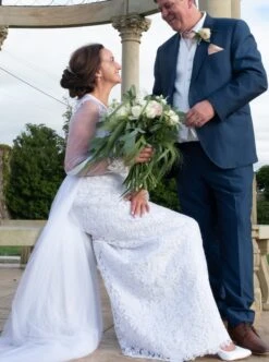 White Guipure Lace - Lucy -Bridal Fabric Shop lucy white dress3