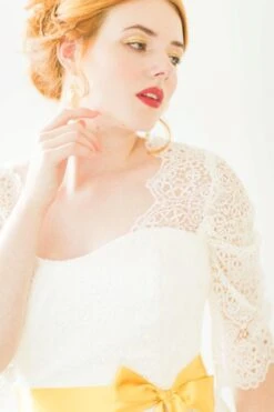 White Guipure Lace - Isabella -Bridal Fabric Shop mlws saffron sunrise close up front isabella a8f45b4a 00eb 4956 a2b3 8eef4beebe57