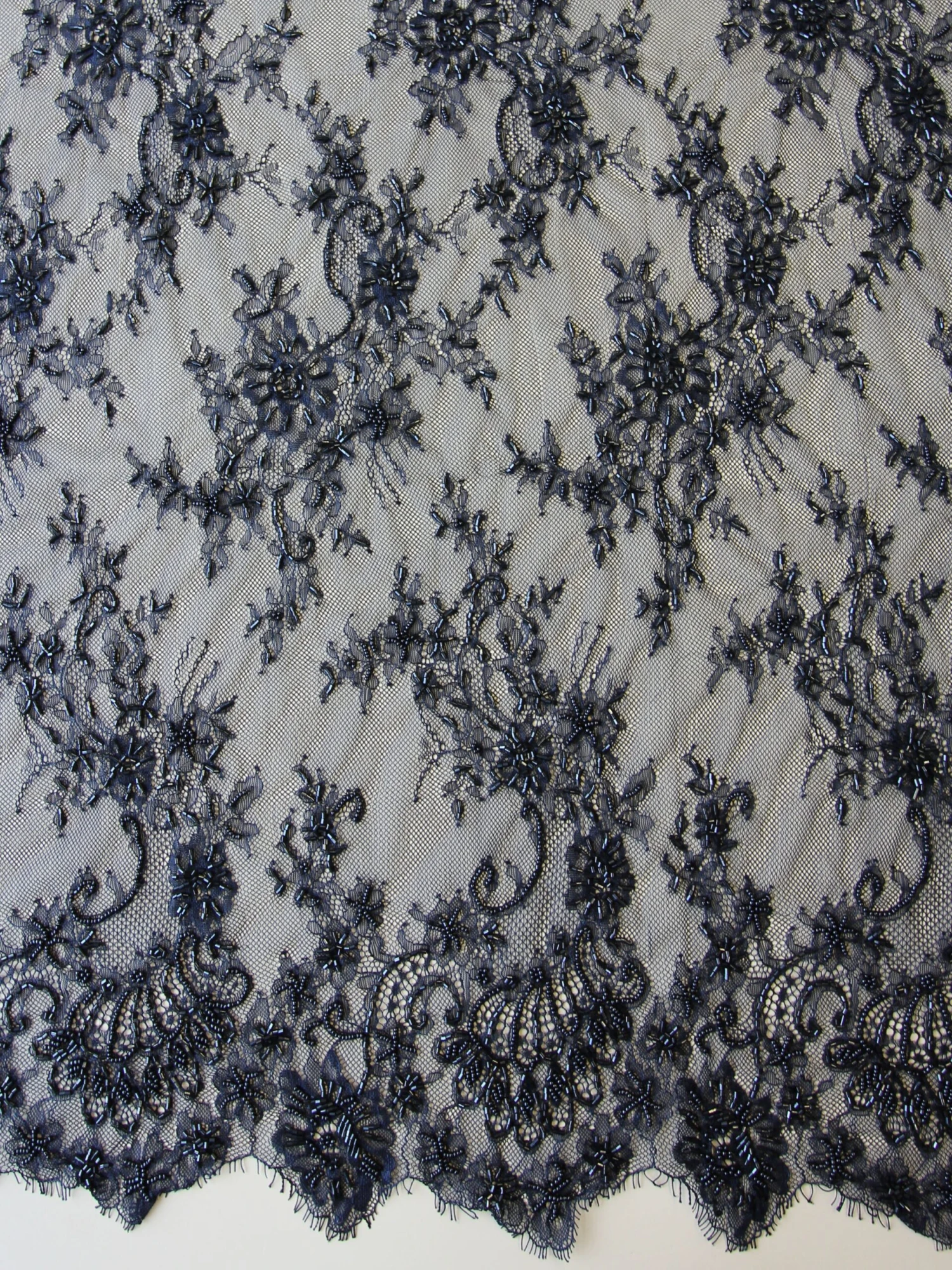 Navy Beaded Lace - O'Hara 5 Navy Beaded Lace - O'Hara - Image 5