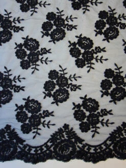 Navy Corded Lace - Riaz -Bridal Fabric Shop navy corded lace riaz