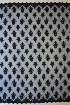 Navy Corded Lace - Janis -Bridal Fabric Shop navy embroidered lace janis full width