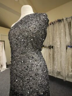 Navy Sequin Lace - Thelma 8 Navy Sequin Lace - Thelma -Bridal Fabric Shop navybridallace thelma