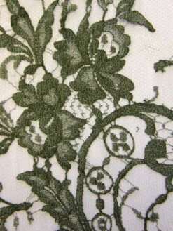 Olive Green Lace - Kate -Bridal Fabric Shop olive green lace kate