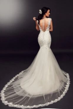 Ivory Beaded Lace - Cara -Bridal Fabric Shop paloma cara lace back