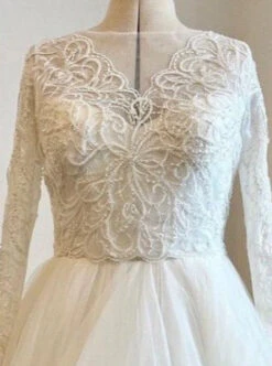 Ivory Beaded Lace - Zanobia -Bridal Fabric Shop pearlweddingdresslacezanobia