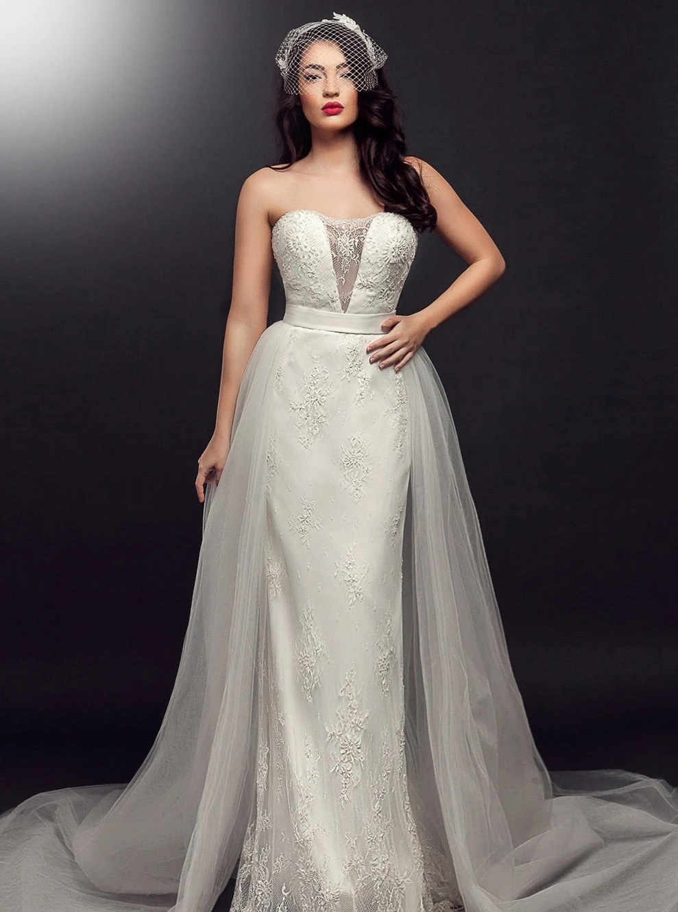 Ivory Beaded Lace – Valerie 2 Ivory Beaded Lace – Valerie - Image 2