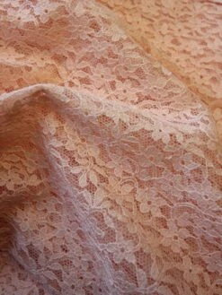 Pink Chantilly Lace - Solange -Bridal Fabric Shop pink chantilly lace solange close up