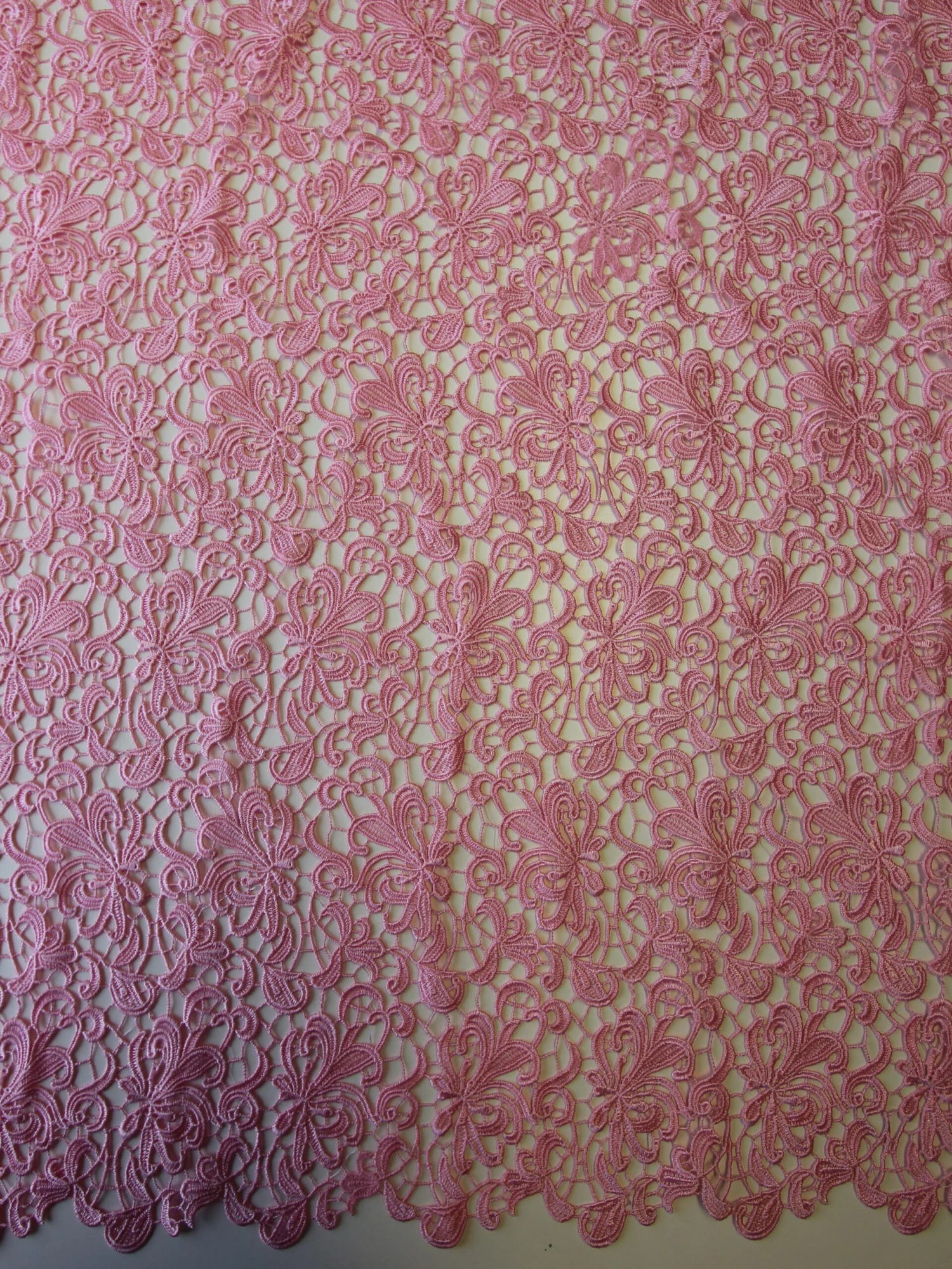 Pink Guipure Lace - Reese 2 Pink Guipure Lace - Reese - Image 2