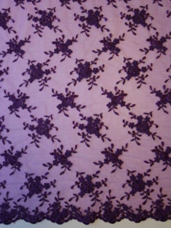 Purple Corded Lace - Geraldine 9 Purple Corded Lace - Geraldine -Bridal Fabric Shop purple corded lace geraldine