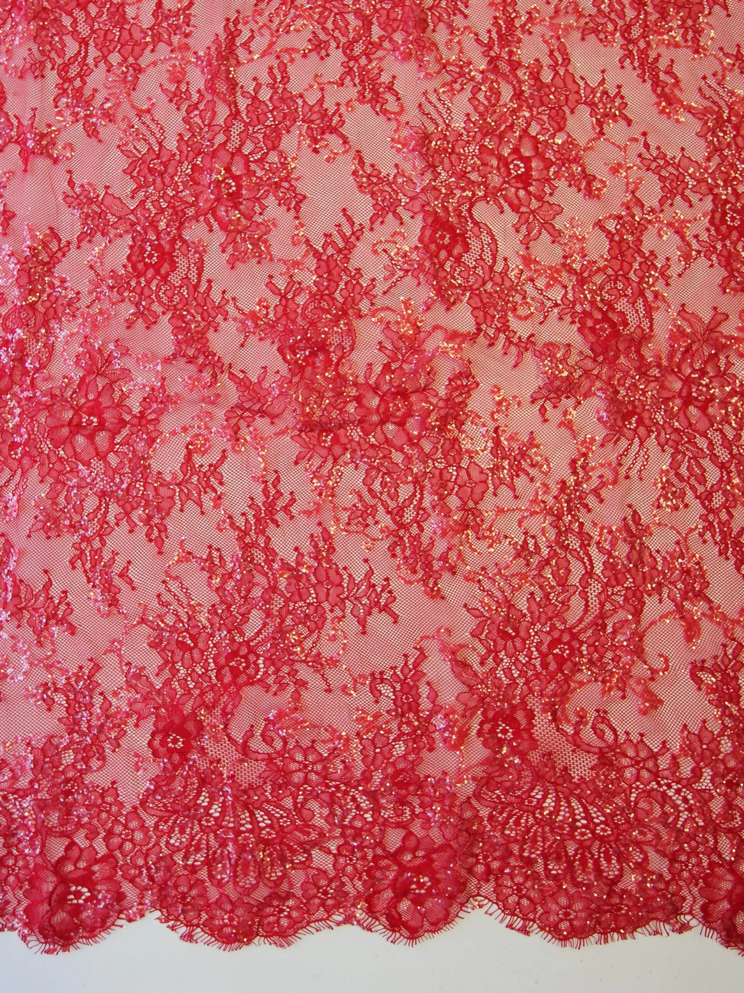 Red Raschel Lace - Honor 2 Red Raschel Lace - Honor - Image 2
