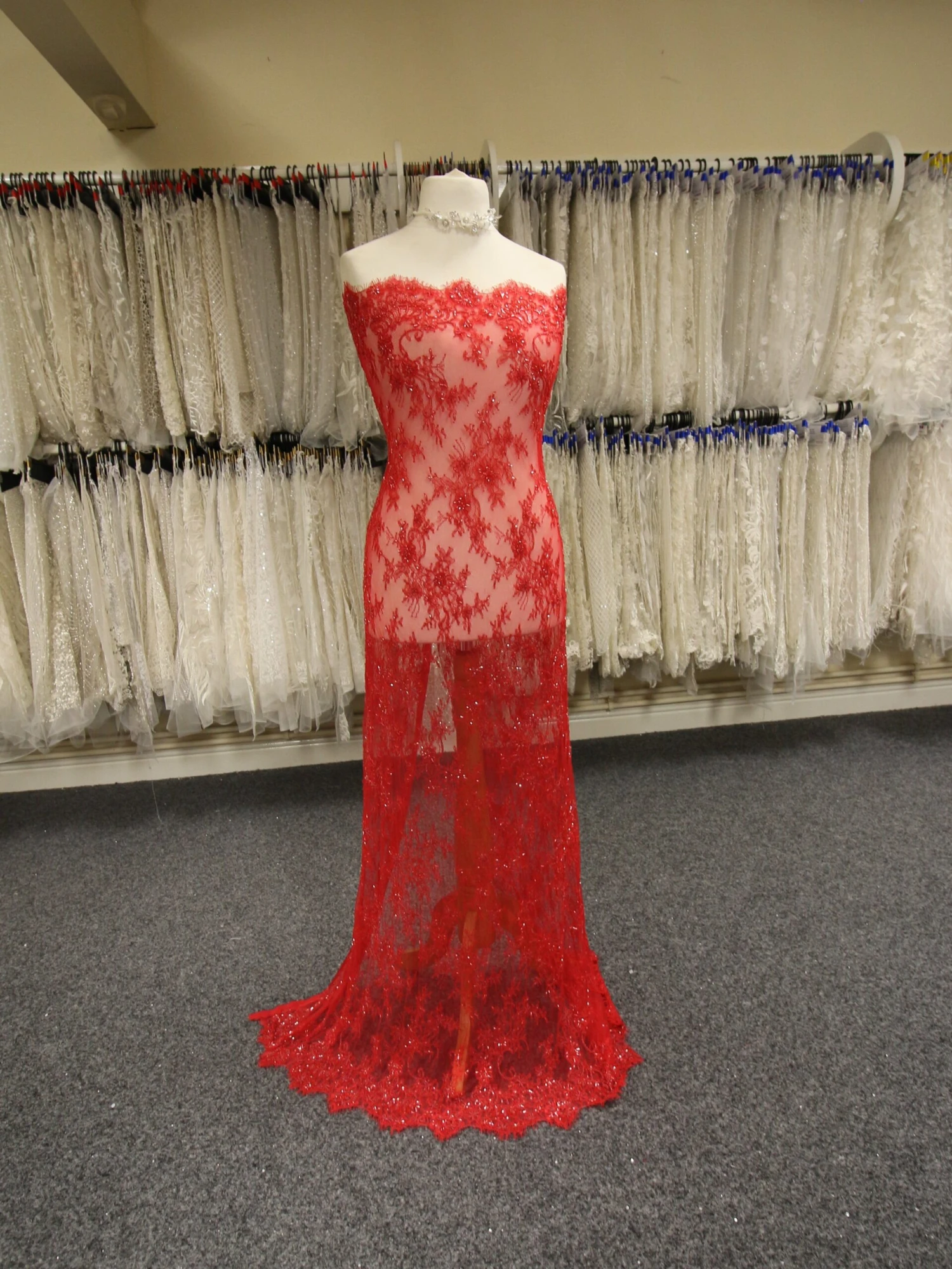Red Beaded Lace - O'Hara 1 Red Beaded Lace - O'Hara