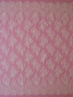 Soft White Chantilly Lace - Natasha -Bridal Fabric Shop soft white lace natasha full width