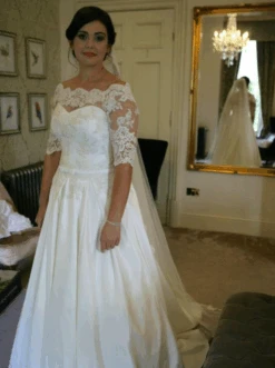 Ivory Beaded Lace - Victoria 24 Ivory Beaded Lace - Victoria -Bridal Fabric Shop victoria dress4