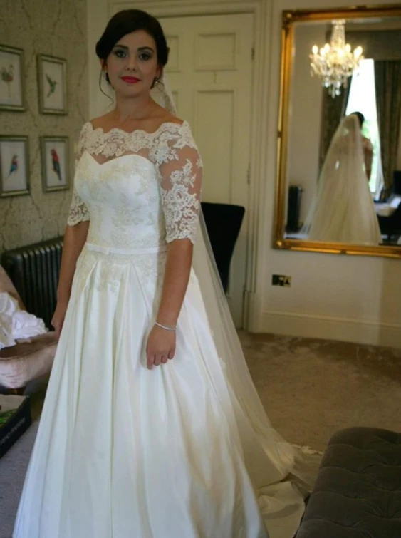 Ivory Beaded Lace - Victoria 7 Ivory Beaded Lace - Victoria - Image 7