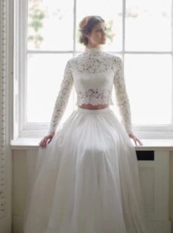 White Guipure Lace - Lucy -Bridal Fabric Shop wedding dress using guipure lace lucy 5