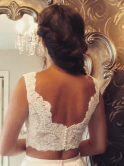 Ivory Corded Lace - Amelia 33 Ivory Corded Lace - Amelia -Bridal Fabric Shop wedding dress using ivory corded lace amelia 3