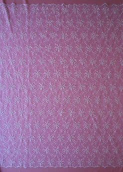 White Beaded Lace - Fearne 10 White Beaded Lace - Fearne -Bridal Fabric Shop white beaded lace fearne full width