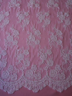 White Corded Lace - Amelia -Bridal Fabric Shop white corded lace amelia