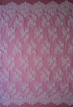 White Corded Lace - Amelia -Bridal Fabric Shop white corded lace amelia full width