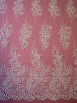 White Corded Lace - Boh -Bridal Fabric Shop white corded lace boh 2