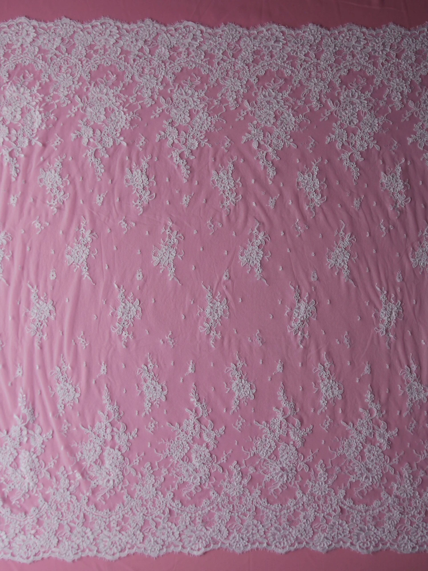 White Corded Lace - Eloise 4 White Corded Lace - Eloise - Image 4