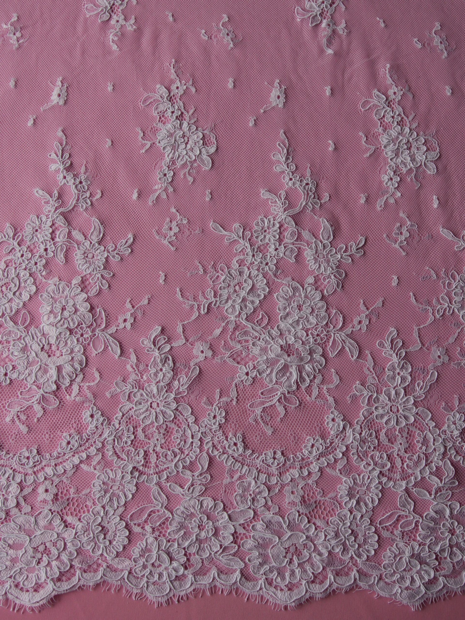 White Corded Lace - Eloise 3 White Corded Lace - Eloise - Image 3