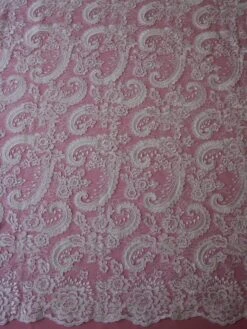 White Corded Lace - Isla 10 White Corded Lace - Isla -Bridal Fabric Shop white corded lace isla