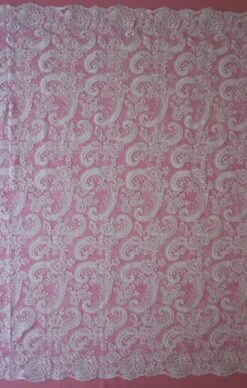 White Corded Lace - Isla 11 White Corded Lace - Isla -Bridal Fabric Shop white corded lace isla full width