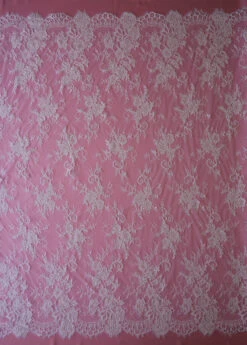 White Corded Lace - Sarah 11 White Corded Lace - Sarah -Bridal Fabric Shop white corded lace sarah full width