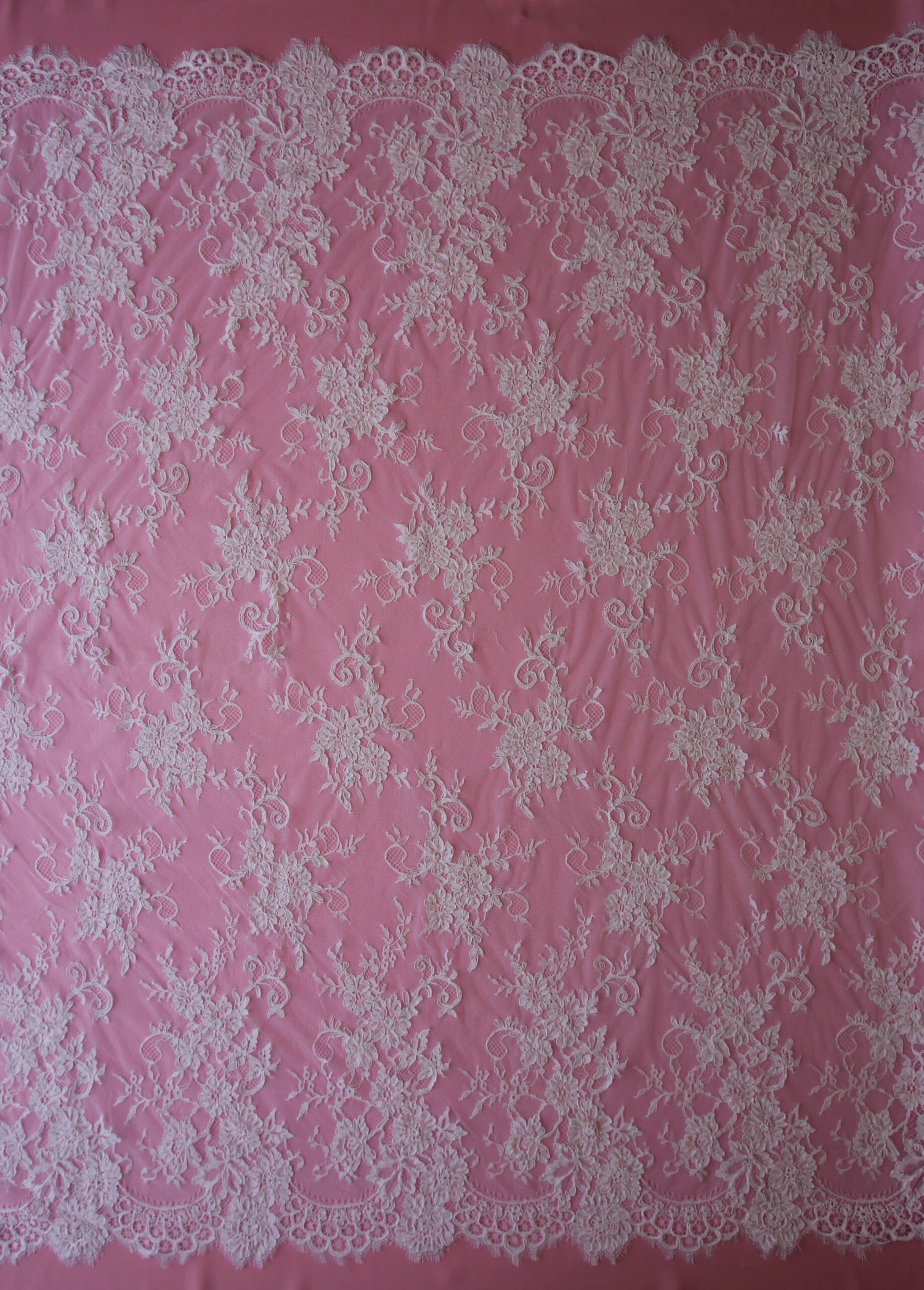 White Corded Lace - Sarah 5 White Corded Lace - Sarah - Image 5